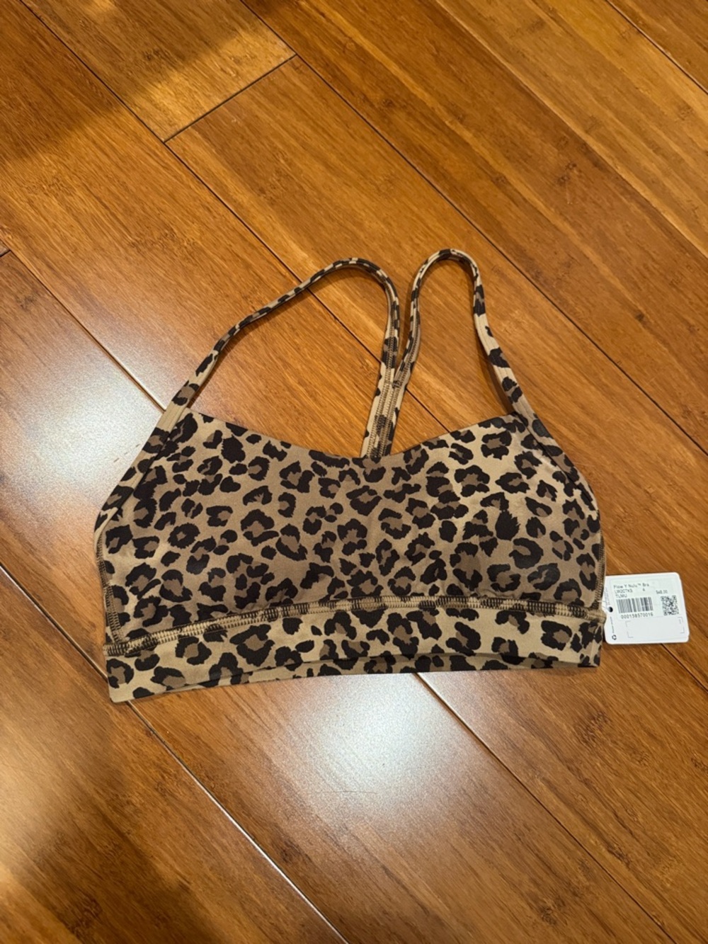 lululemon athletica Leopard Print Light Support Sports Bra - Tan & Black